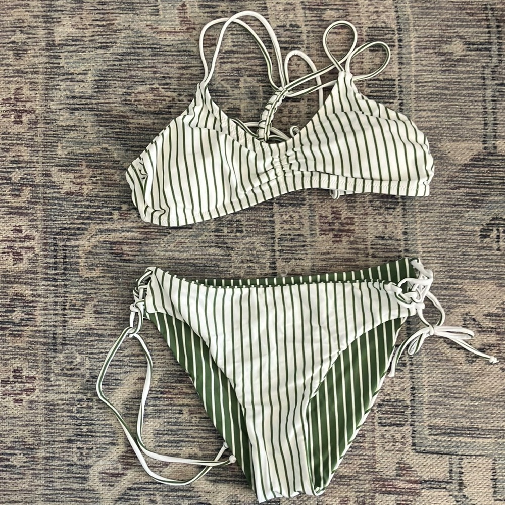Striped Bikini Set